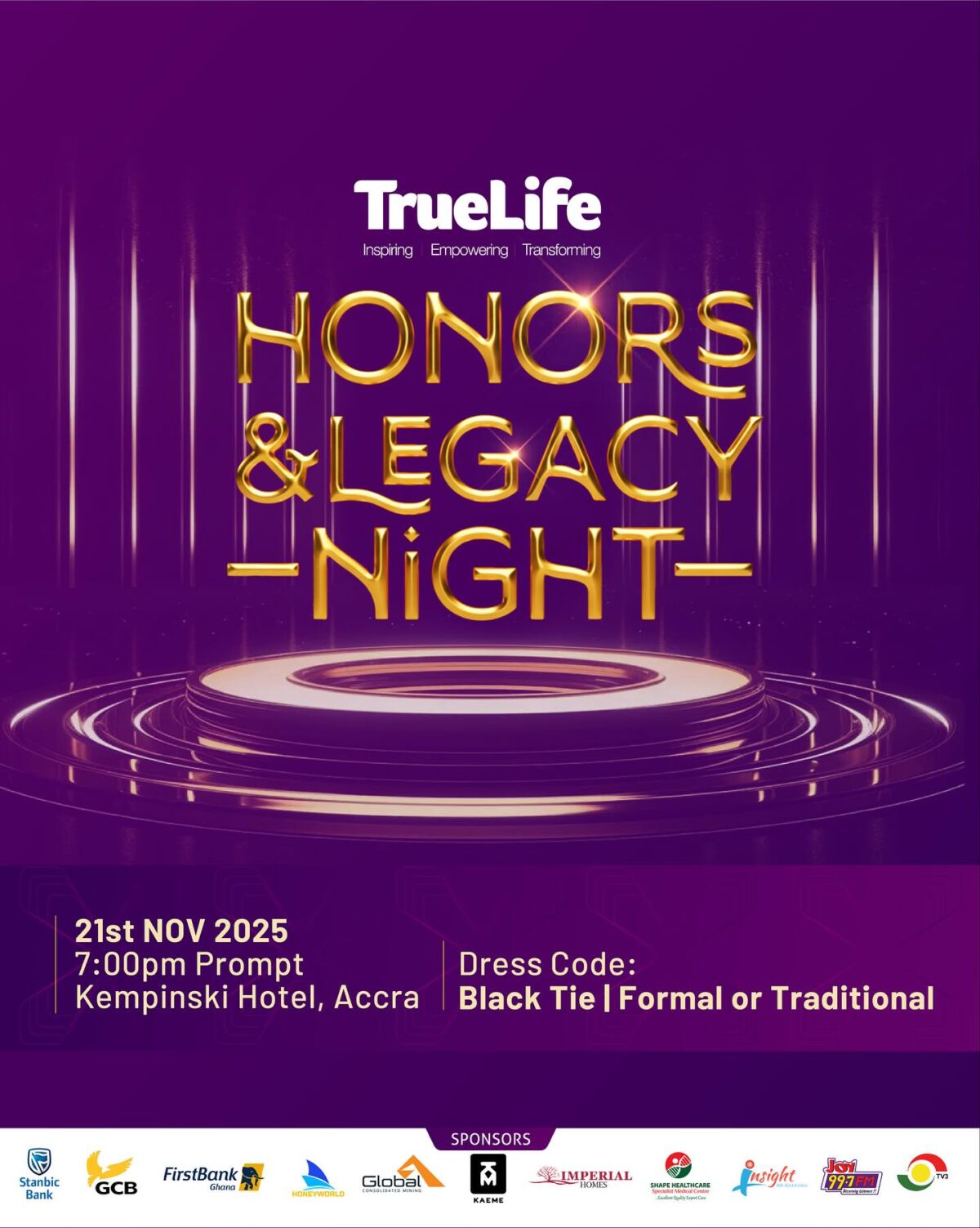 Honors & Legacy Night | Truelife Experience 2025